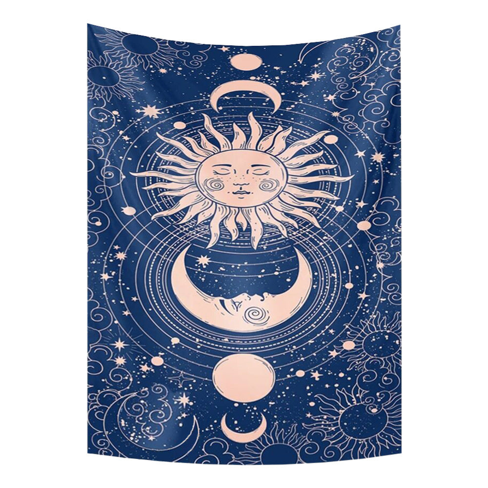 Tapestry Blue Galaxy 230X150 Cm Tarot Card Psychedelic Scene Art Decoration