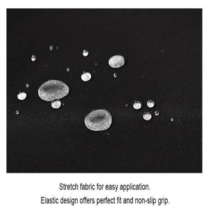 Chair Cover Black Anti Dirt Waterproof Elastic Material For Dining Room Kitchen