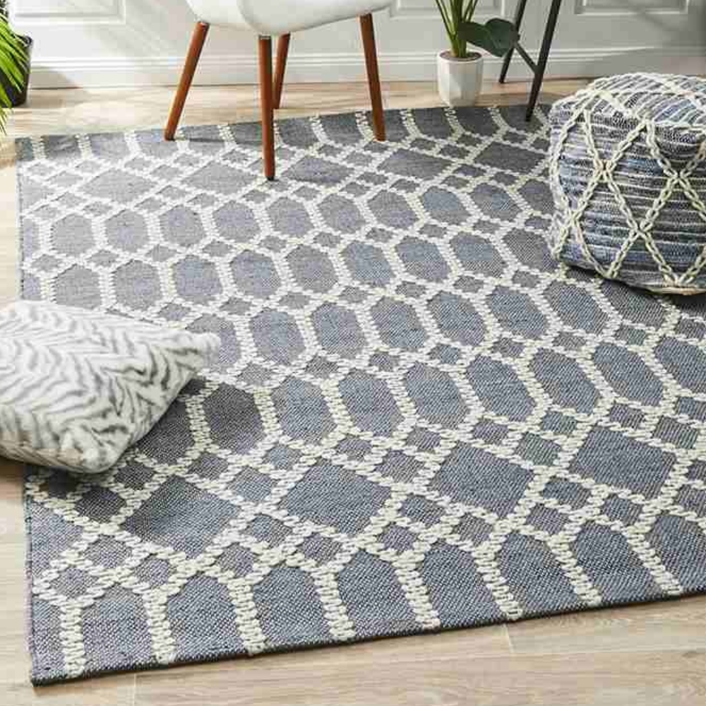 Hudson 805 Blue By Rug Culture Rectangle