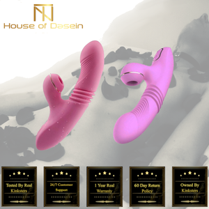 House Of Dasein Clitoris Sucking G Spot Vibrator Stimulator Heating Telescopic Vibrations