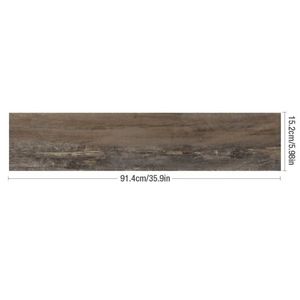 5Pcs Vinyl Tile Brown Driftwood Stain Self Adhesive Waterproof Floor Stickers