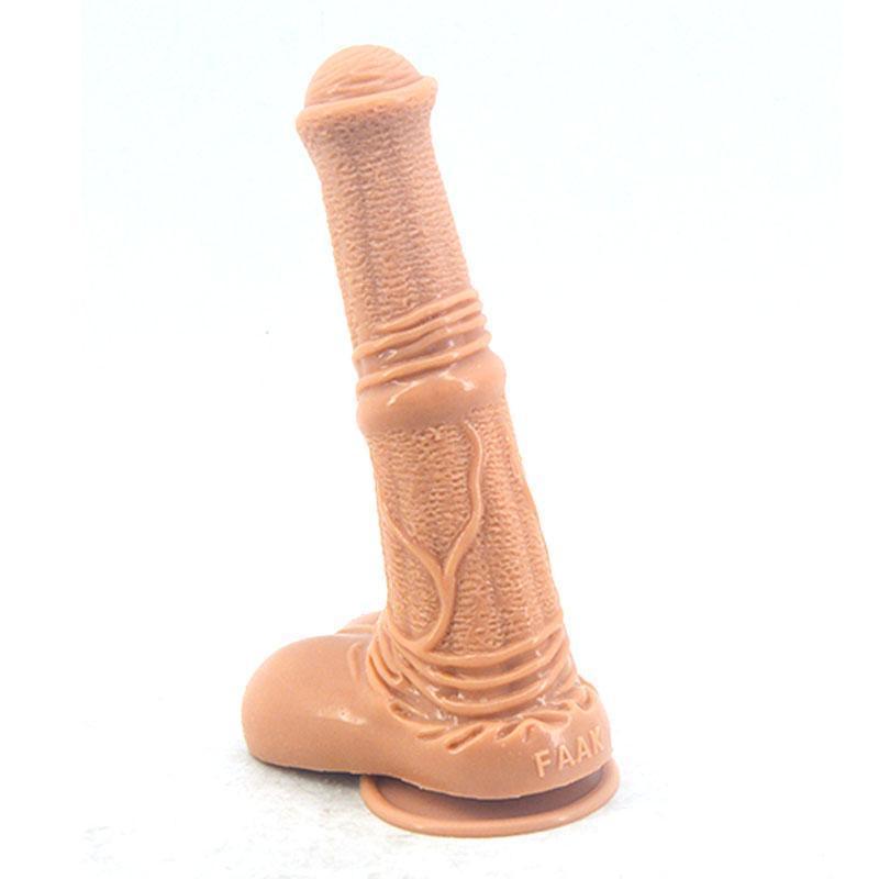 Faak 25Cm Silicone Dildo Big Sex Toy 4.8Cm Thick Butt Plug Anal Pink