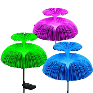 7 Color Solar Jellyfish Lights For Outdoor Walkways And Gardens