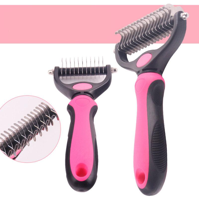 Deshedding Grooming Tool For Matted Long Curly Pet Fur