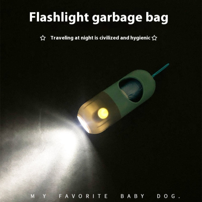 Led Light Pet Waste Bag Dispenser For Dogs Cats With Poop Scooper And Bags