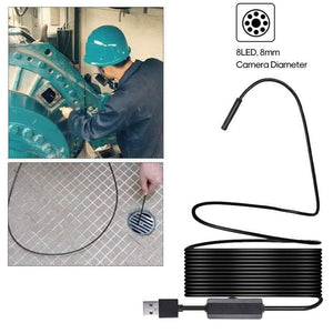 Mobile Phone 2M 1200P Endoscope Borescope Wi Fi Inspection Camera Built 8Pcs Leds 8Mm Lens Ip68 Waterproof Industrial Co