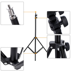 2M 6.6Ft Photo Studio Light Stand Set