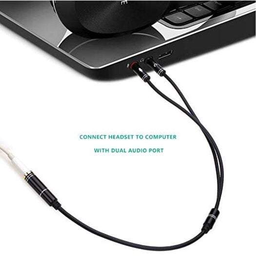 Audio Video Cables 3.5Mm Headphone Microphone Splitter Adapter