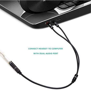 Audio Video Cables 3.5Mm Headphone Microphone Splitter Adapter