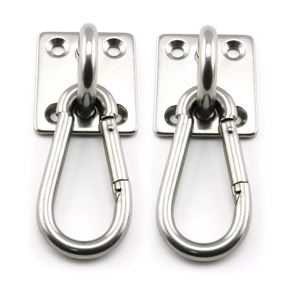 2Pcs Suspended Ceiling Wall Mount U Shaped Hooks Stainless Steel Heavy Duty Multi Function Hammock Metal Base