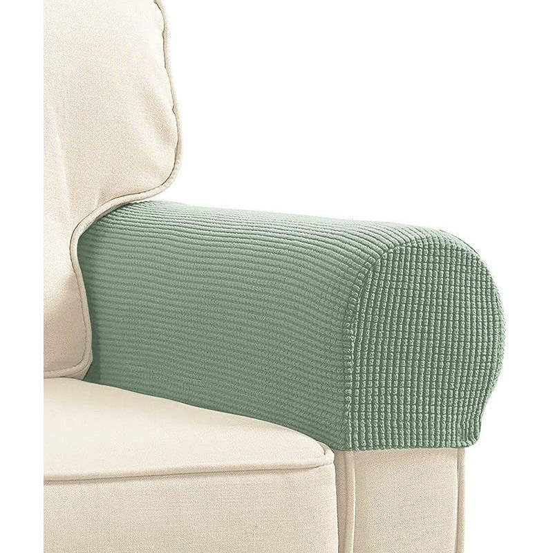 2 Pieces Removable Sofa Armrest Covers Stretch Chair Protectors Couch