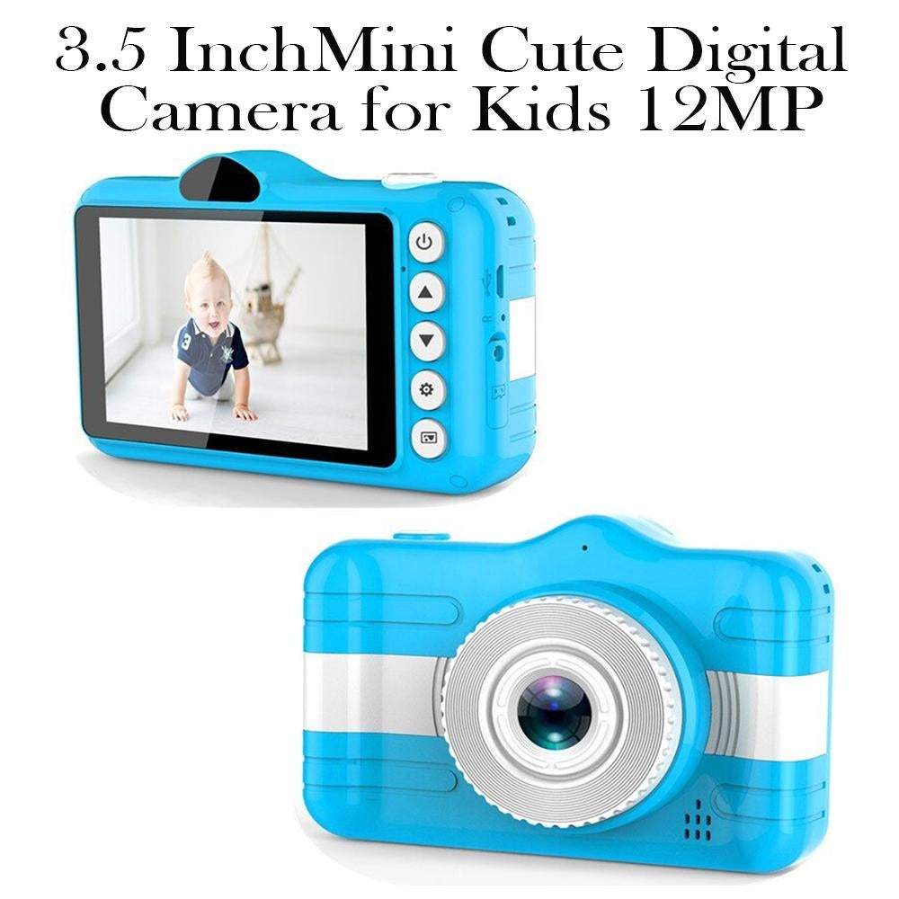 Action Cameras 3.5 Inch Mini Cute Digital For Kids 12Mp 1080Phd Photo Video