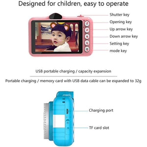 Action Cameras 3.5 Inch Mini Cute Digital For Kids 12Mp 1080Phd Photo Video