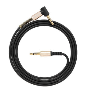 3.5Mm Audio Cable Jack Male To 90 Degree Right Angle Stereo Car Phone Laptop Auxiliary Extension Cablewhite Black