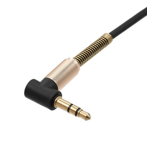 3.5Mm Audio Cable Jack Male To 90 Degree Right Angle Stereo Car Phone Laptop Auxiliary Extension Cablewhite Black