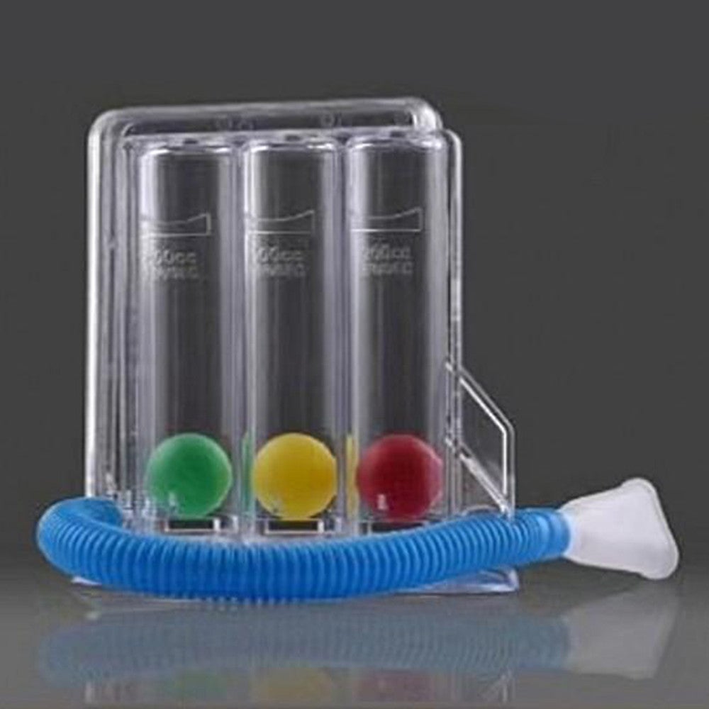 3 Ball Deep Breathing Exerciser Lung Trainer Incentive Spirometer Spirometry Measurement System