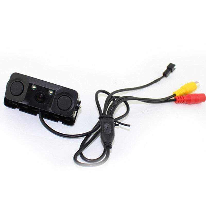 Car Accessories 3 In 1 Reversing Kit Smart Rearview Detector Sensor Camera Video Parking Backup View Sensors Buzzer Alar