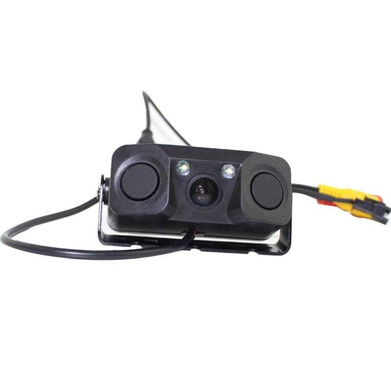 Car Accessories 3 In 1 Reversing Kit Smart Rearview Detector Sensor Camera Video Parking Backup View Sensors Buzzer Alar