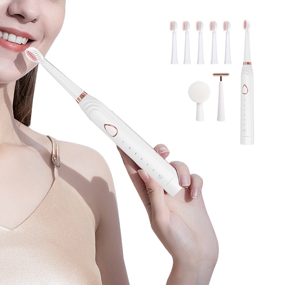 3 In 1 Multifunction Electric Smart Timer Sonic Cleaning Toothbrush For Dental Care
