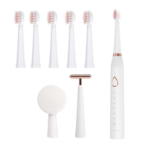 3 In 1 Multifunction Electric Smart Timer Sonic Cleaning Toothbrush For Dental Care