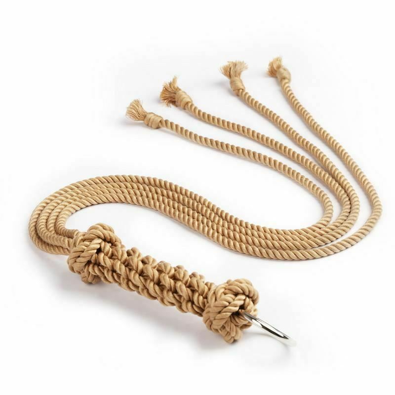 House Of Dasein Bdsm Handmade Shibari Rope Whip Soft Cotton Flogger Impact Toy Spanking Fetish