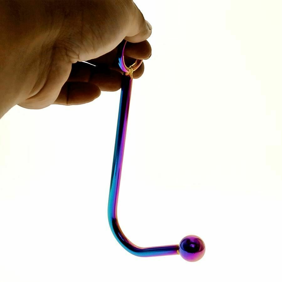 House Of Dasein Stainless Steel Metal Rainbow Anal Hook Bdsm Butt Plug Ball Bondage Restraint