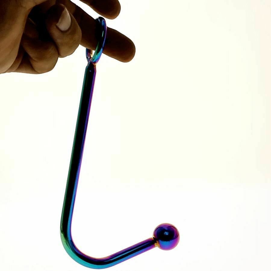 House Of Dasein Stainless Steel Metal Rainbow Anal Hook Bdsm Butt Plug Ball Bondage Restraint