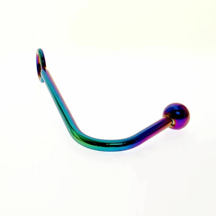 House Of Dasein Stainless Steel Metal Rainbow Anal Hook Bdsm Butt Plug Ball Bondage Restraint