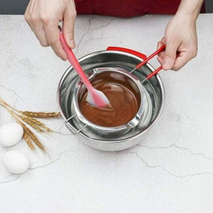 304 Stainless Steel Wax Warmer Double Boiler Candle Making Kit Melting Pot For Butter Chocolate 400Ml