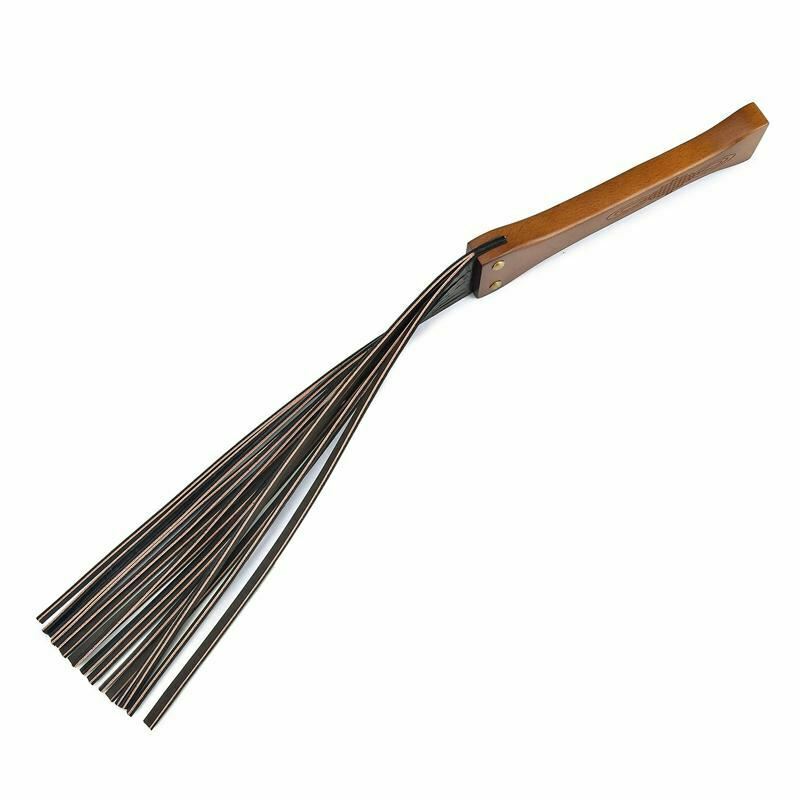 House Of Dasein Genuine Leather Spanking Flogger Bdsm Strip Paddle Wooden Handle