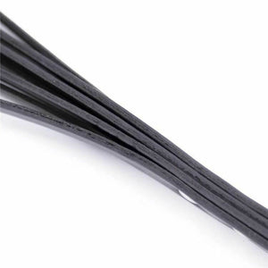 Black Pu Leather Paddle Flogger Ass Spanking Whip Bdsm Sex Toys