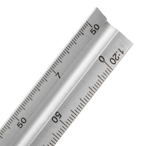 30Cm Aluminium Metal Triangle Scale Architect Engineer Technical Ruler