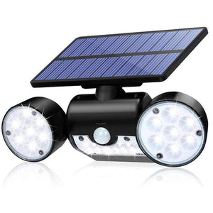 Outdoor Lamps 30 Led Rotating Dual Head Solar Sensor Garden Security Lights