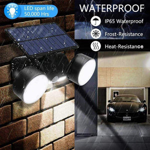 Outdoor Lamps 30 Led Rotating Dual Head Solar Sensor Garden Security Lights