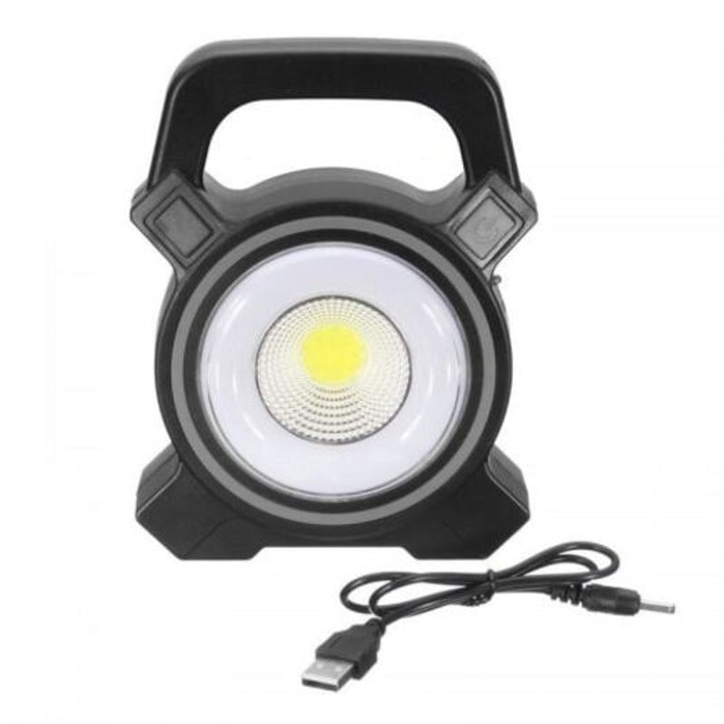 30W Solar Portable Rechargeable Led Flood Black