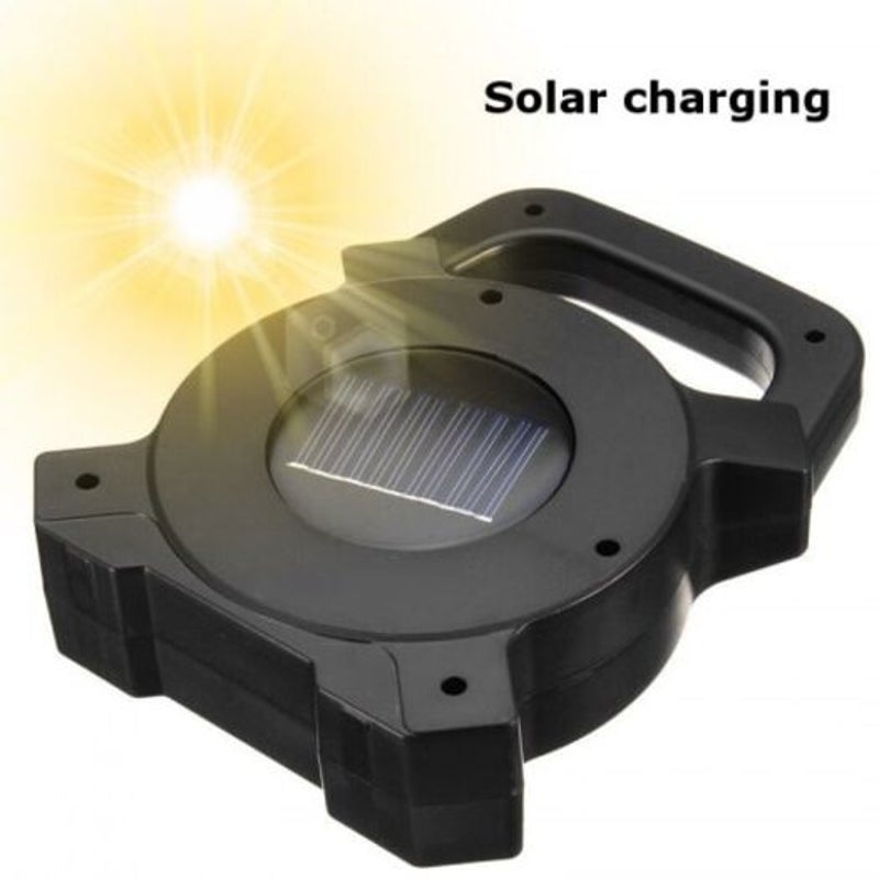 30W Solar Portable Rechargeable Led Flood Black