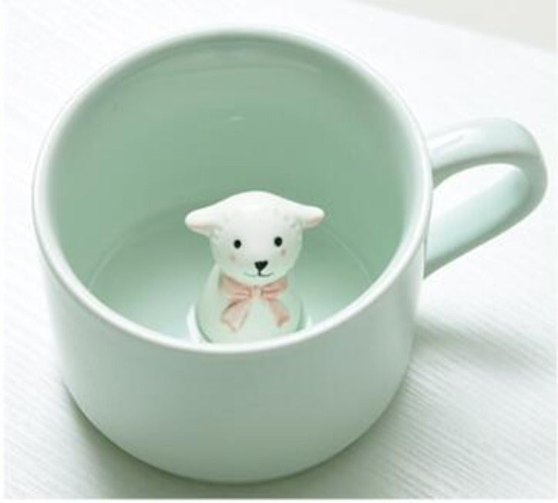 Creative 3D Cartoon Animal Ceramic Novelty Mug