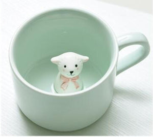 Creative 3D Cartoon Animal Ceramic Novelty Mug