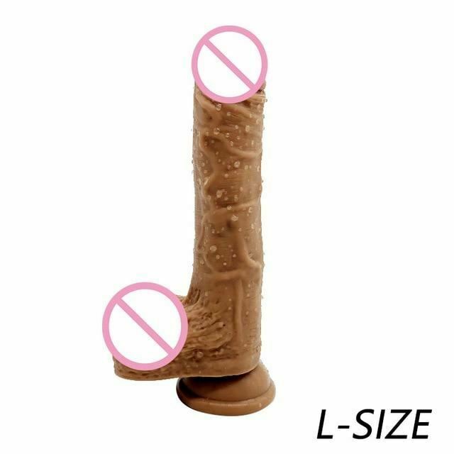 House Of Dasein Super Soft Realistic Penis Dildo Suction Cup Dong Small / Medium Large