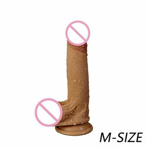 House Of Dasein Super Soft Realistic Penis Dildo Suction Cup Dong Small / Medium Large