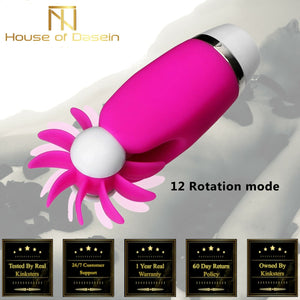 House Of Dasein Stimulator Rotating Tongue Oral Sex Clitoris Licking Toy For Women Clitoral
