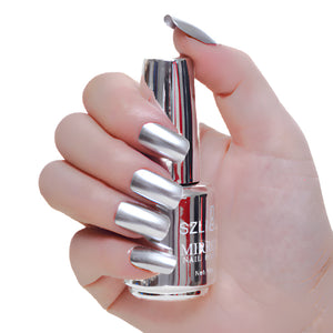 Mirror Silver Nail Polish Metal Colour Stainless Steel For Art Application