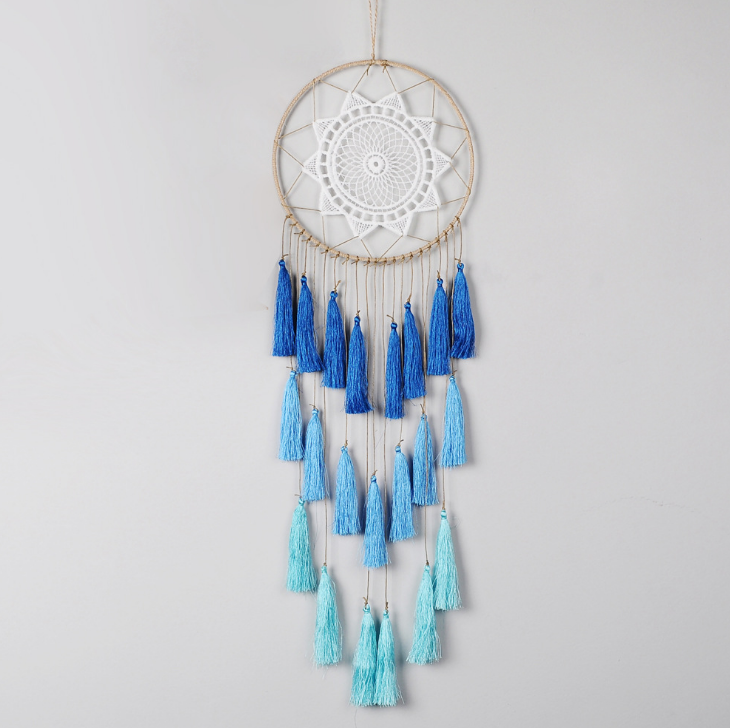 Dreamcatcher With Lace And Tassels Boho Wall Hanging Art Home Decor