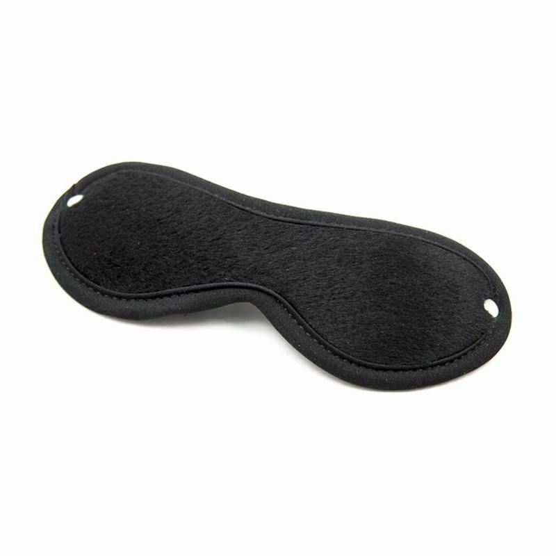 House Of Dasein 4 Pcs / Set Black Bdsm Beginners Starter Kit Heart Paddle Blindfold Cuffs Ball Gag