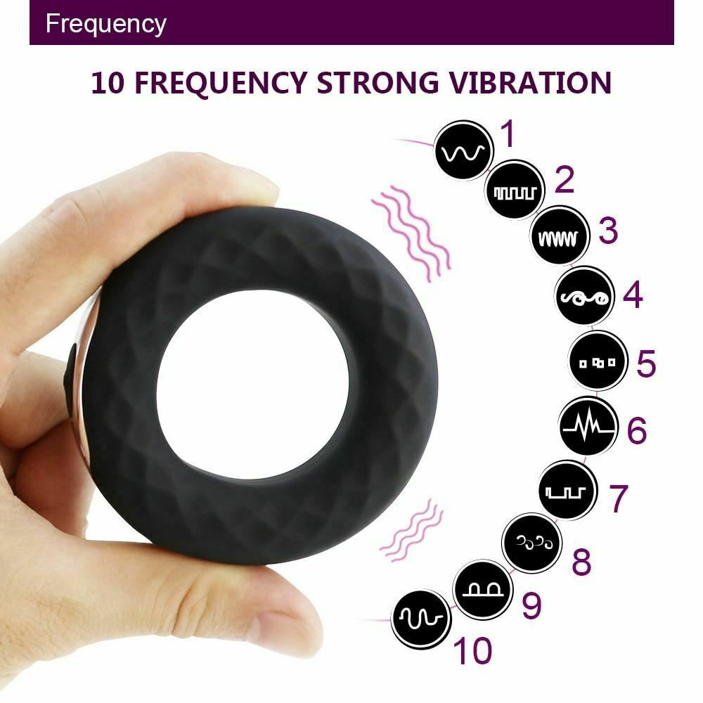 House Of Dasein Rechargeable Speed Vibrating Penis Cock Ring Vibrator