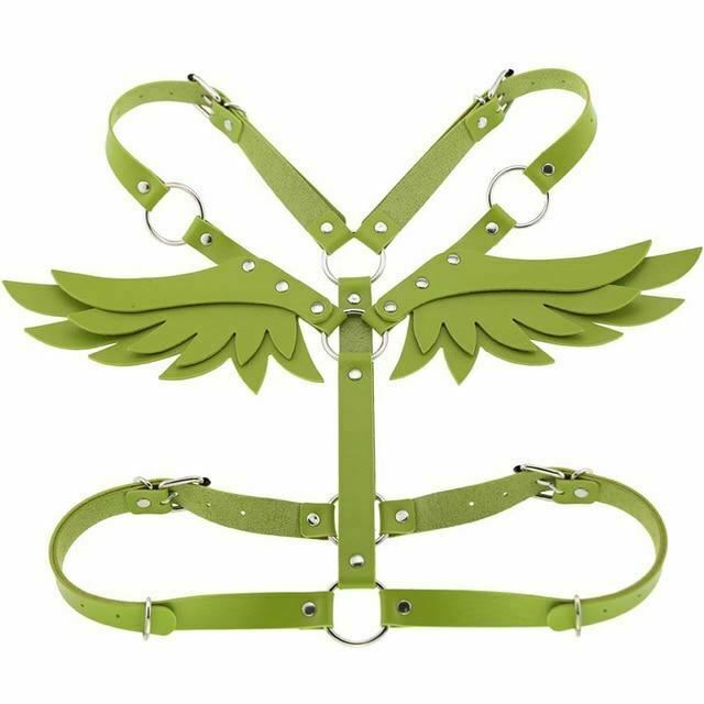 House Of Dasein Angel Wings Body Harness 16 Colours Bondage Fetish Clothing Bdsm