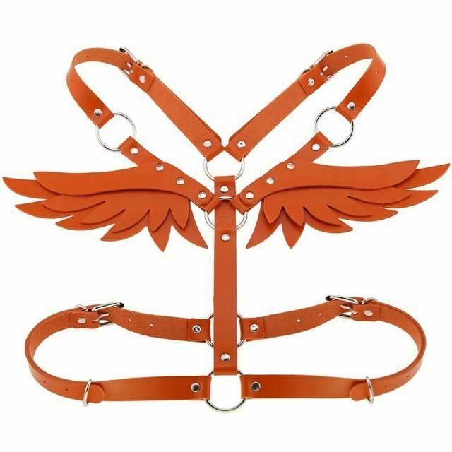 House Of Dasein Angel Wings Body Harness 16 Colours Bondage Fetish Clothing Bdsm