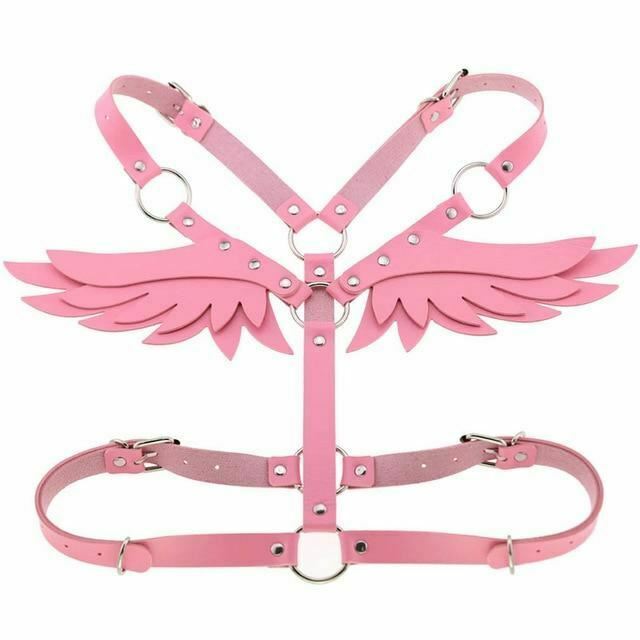 House Of Dasein Angel Wings Body Harness 16 Colours Bondage Fetish Clothing Bdsm