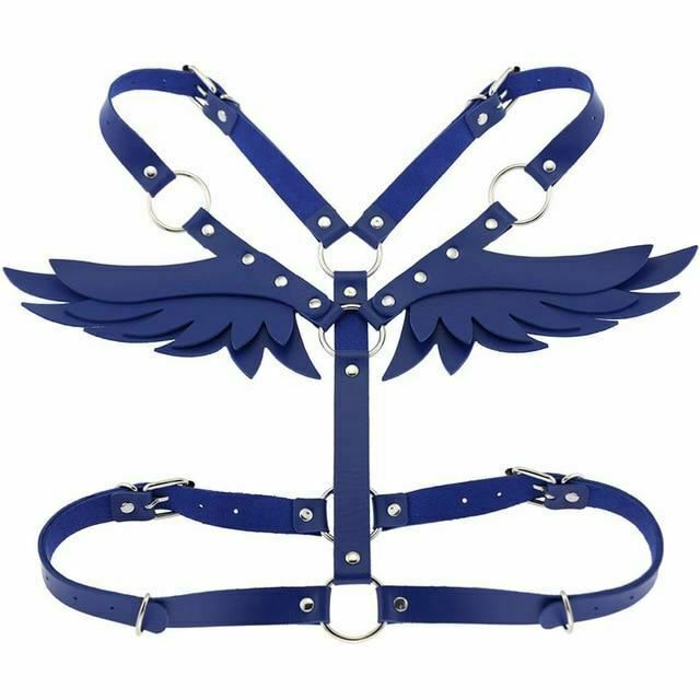 House Of Dasein Angel Wings Body Harness 16 Colours Bondage Fetish Clothing Bdsm