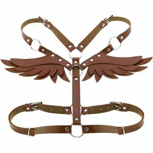 House Of Dasein Angel Wings Body Harness 16 Colours Bondage Fetish Clothing Bdsm